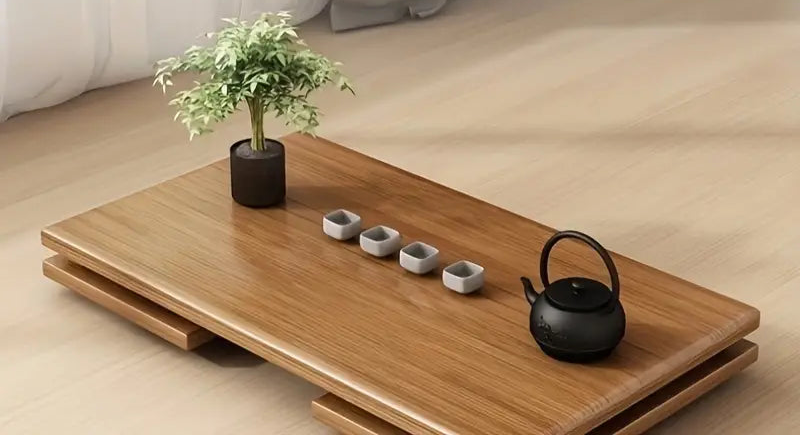 Bamboo Meditation Table - Foldable Tatami Design