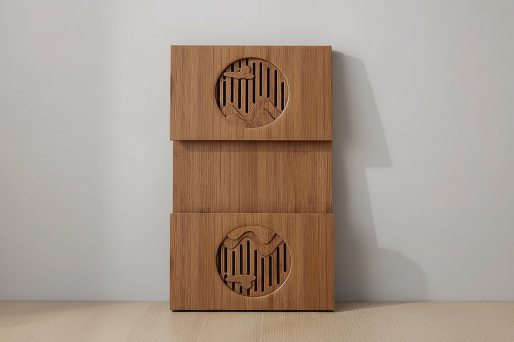 Bamboo Meditation Table - Foldable Tatami Design